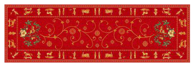 Montagne Jacquard Table runner (Noel) - Click Image to Close